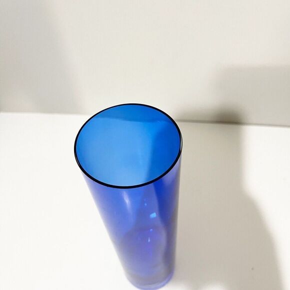 LSA International Krosno Stem Bud Vase Cobalt Blue Poland Studio Art Glass - Picture 12 of 16